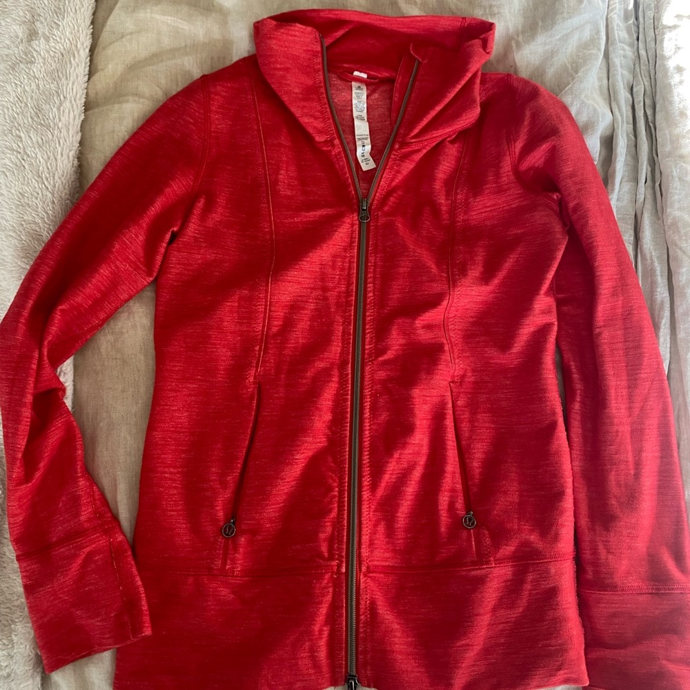 Lululemon Red Zipper jacket